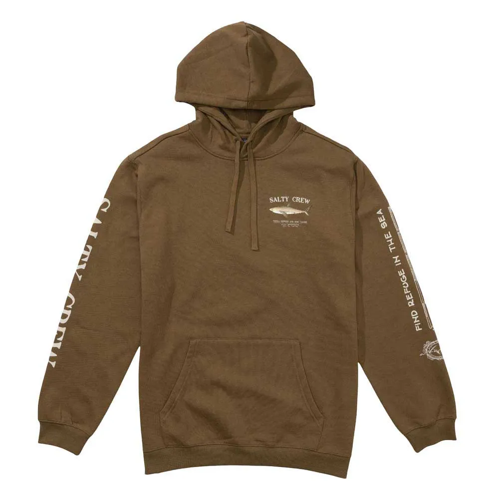 

Худи Salty Crew Bruce hood fleece, коричневый