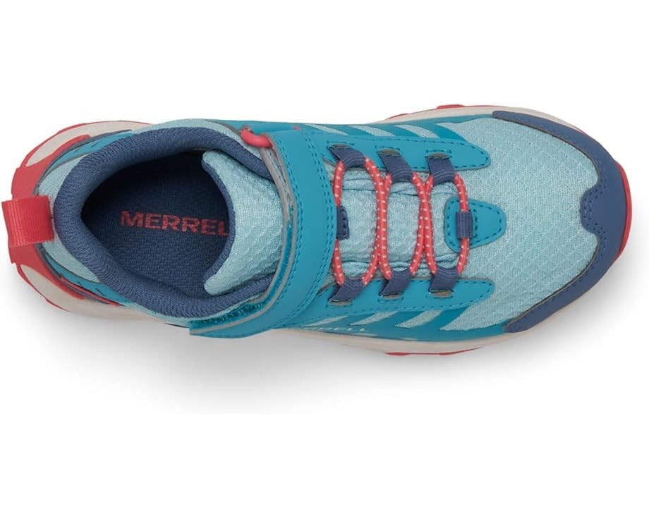 Кроссовки Merrell Kids Moab Speed 2 Low A/C Waterproof, цвет Turquoise/Coral — фото 2