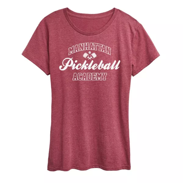 

Футболка с принтом Plus Manhattan Pickleball Academy Unbranded, красный
