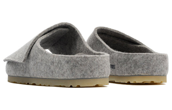 Тапочки x fear of god los feliz felt wool felt sandals 'cement melange' Birkenstock, серый — фото 3