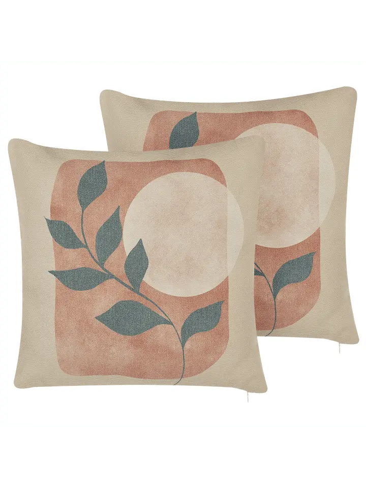 

Декоративная подушка Beliani 2er Set Deko CALLIOPSIS, цвет beige/bunt/grün