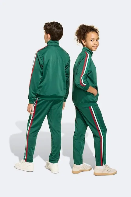 Спортивные штаны из трикотажа Adidas Originals, зеленый — фото 3