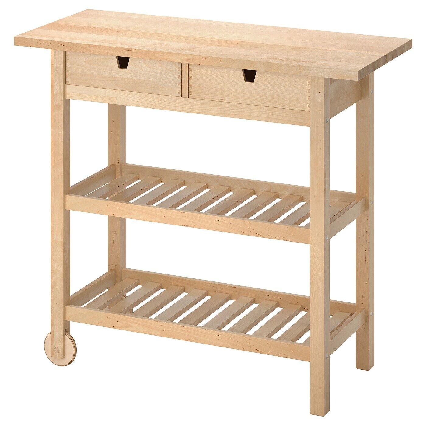 Сервировочная тележка, берёза, 100х43 см, FÖRHÖJA IKEA