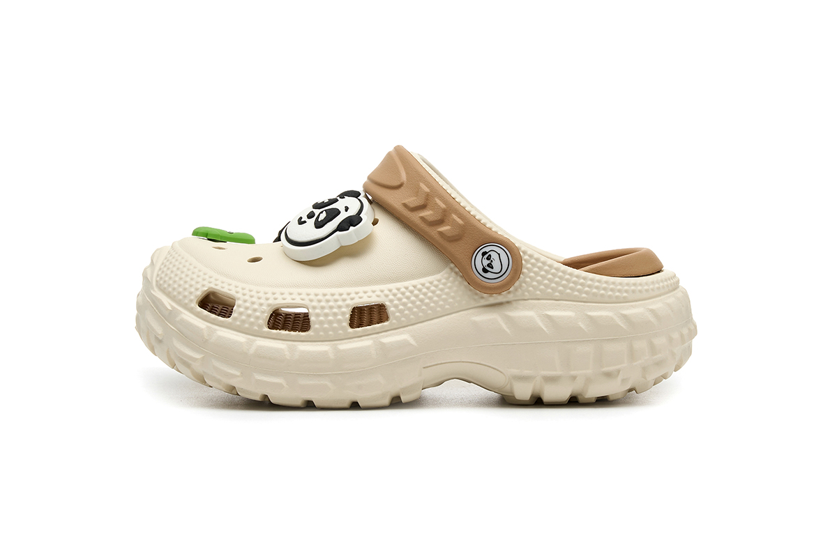 

Детские дышащие сабо из ЭВА HLA, белый/черный