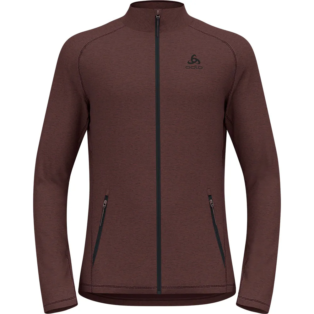 

Флис Odlo Tencia full zip, коричневый