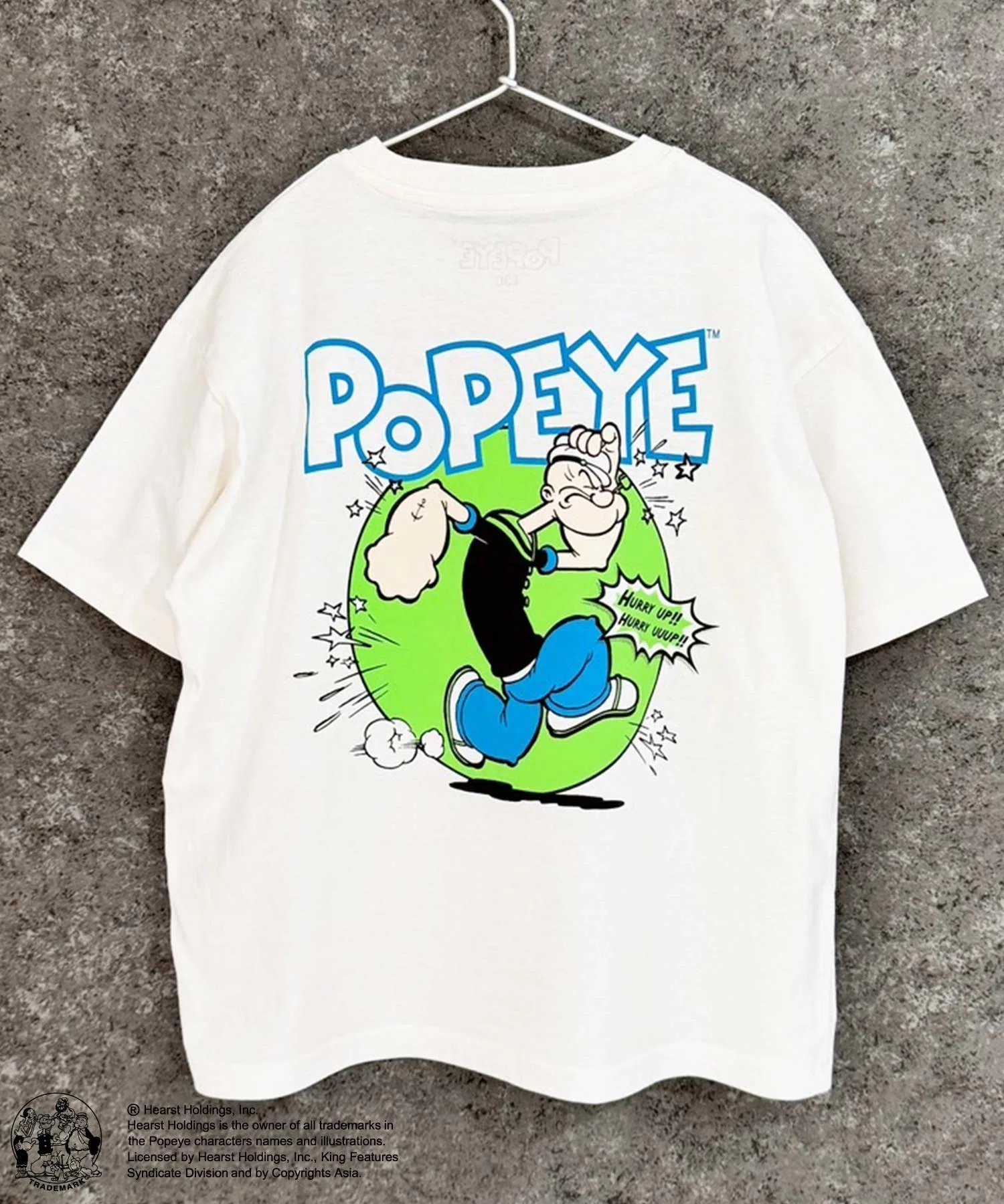 Детская футболка POPEYE с принтом тёмно-зелёного цвета — фото 3