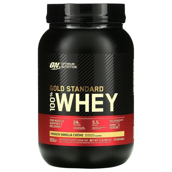 

Крем Optimum Nutrition Gold Standard 1 Whey французский ванильный крем, 907г