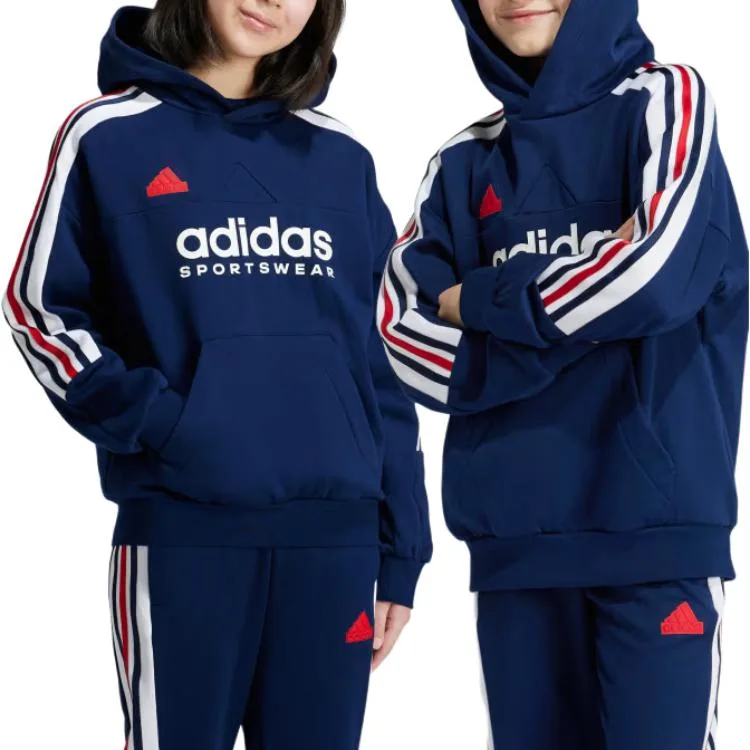 Adidas Свитшот TIRO NATIONS PACK Marine Blue/White/Scarlet — фото 4