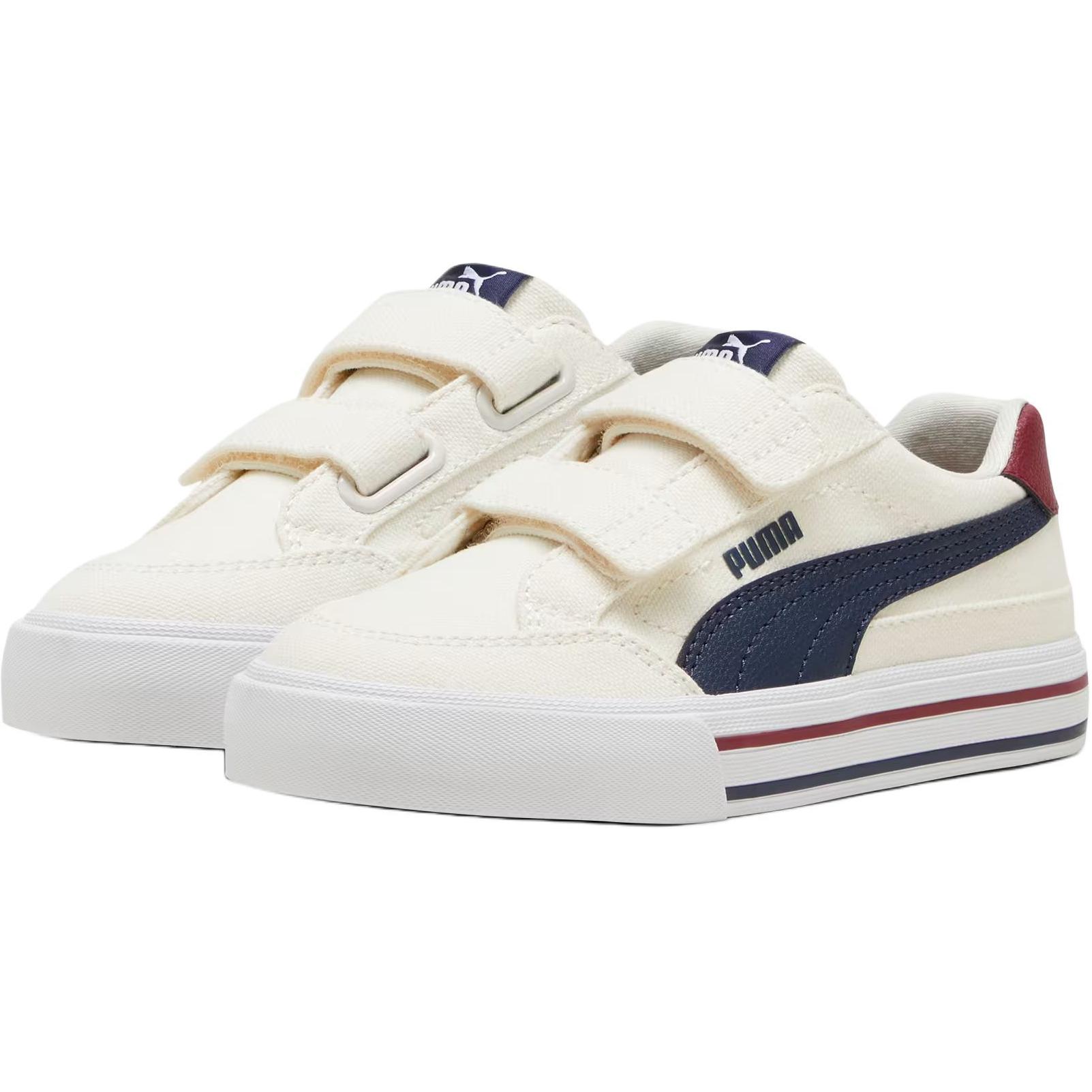 PUMA Кроссовки для скейтбординга Court Classic Collection Low Top детские, цвет beige blue, размер kids' — фото 4