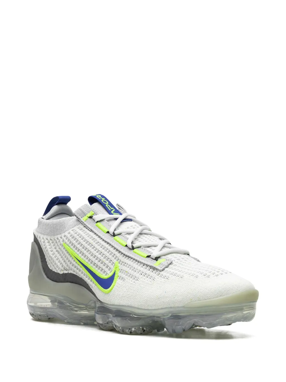 Кроссовки Air Vapormax 2021 FK 'White Royal Volt' Nike, серый — фото 2