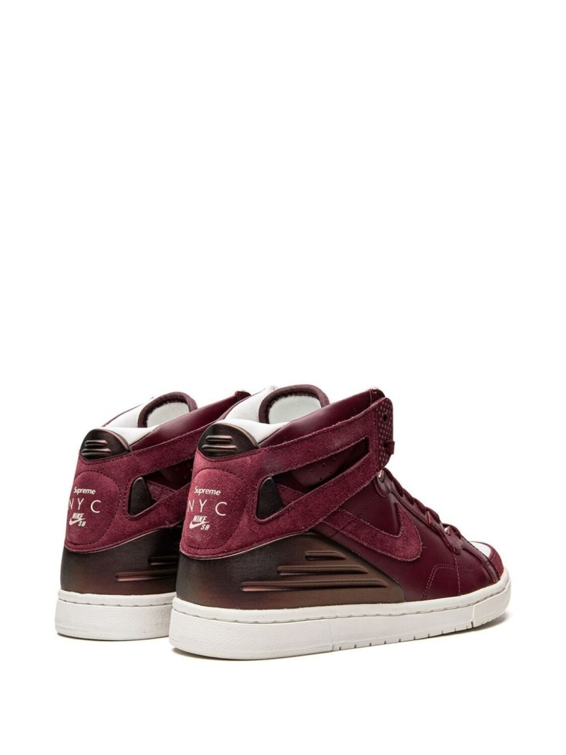 Nike кроссовки Zoom Air 94 Hi из коллаборации с Supreme, красный — фото 3
