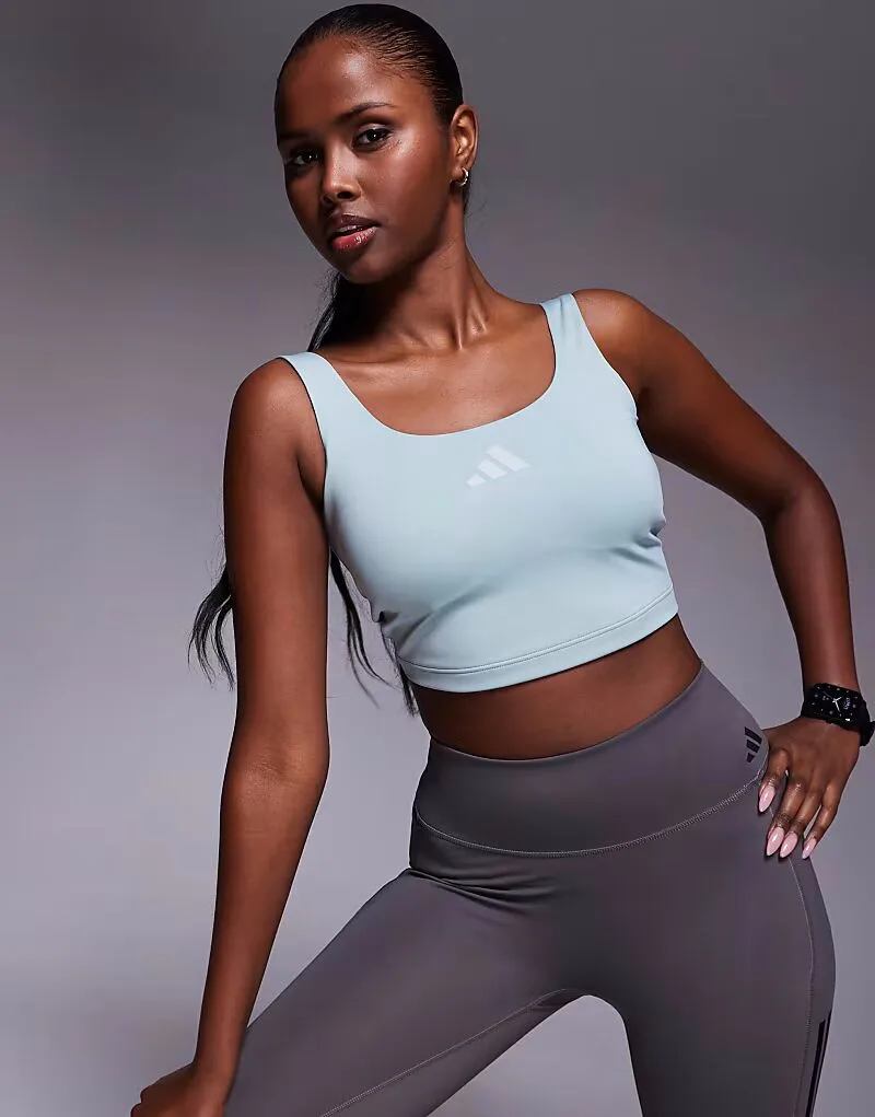 Adidas performance Майка Adidas Training Optime, цвет шалфей