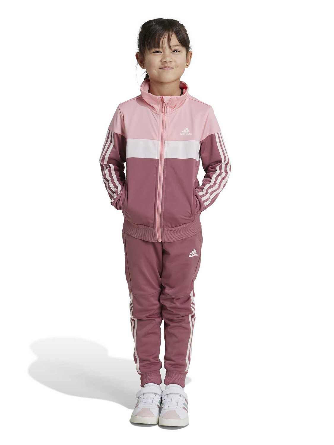 

Спортивный костюм Adidas Sportswear Tiberio 3-Stripes Colorblock Shiny, красный