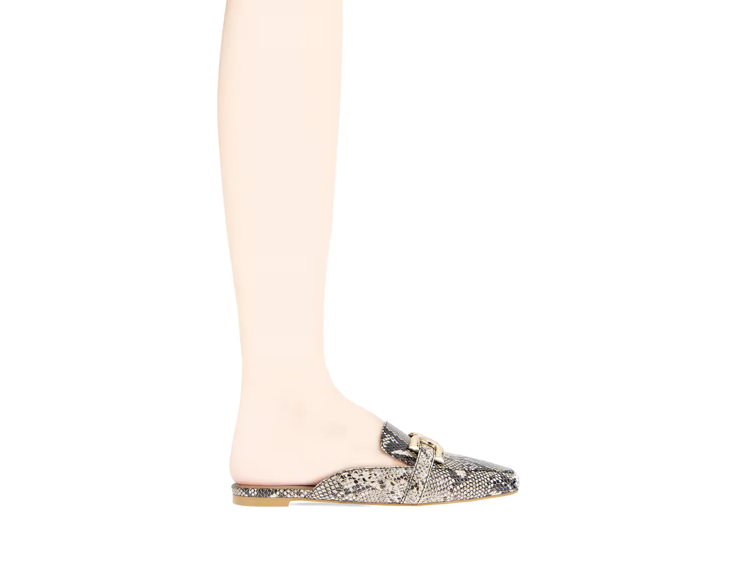Лоферы Tara Mule Bcbgeneration, цвет grey_blacksnakeprint — фото 4