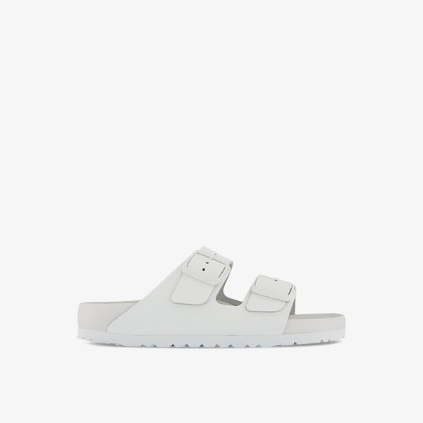 Сандалии из кожи с двойным ремешком Arizona Birkenstock, белый