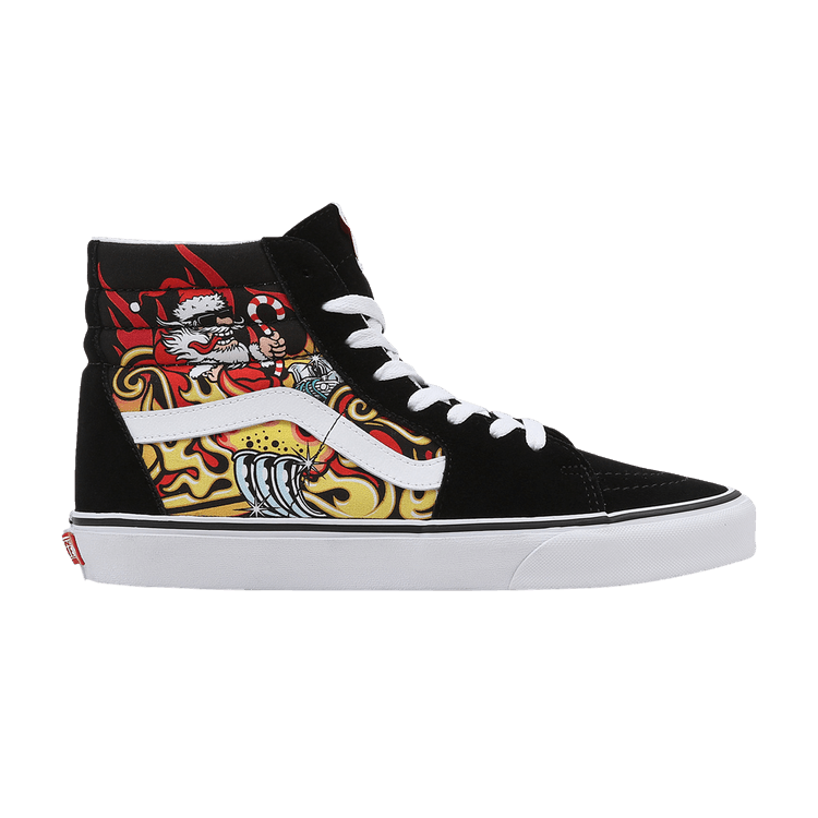 

Кроссовки Sk8-Hi 'Santa Flame - Black', черный