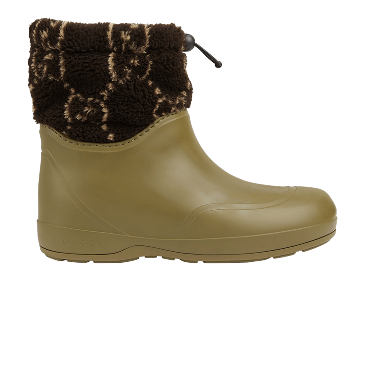 

Ботинки Gucci Ankle Boot 'Two-Toned Teddy - Green Brown', зеленый