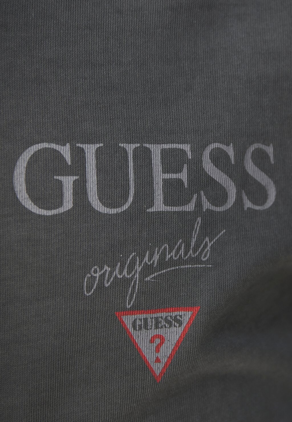 

Футболки с принтом GO STACKED LOGO TEE Guess Originals, черный