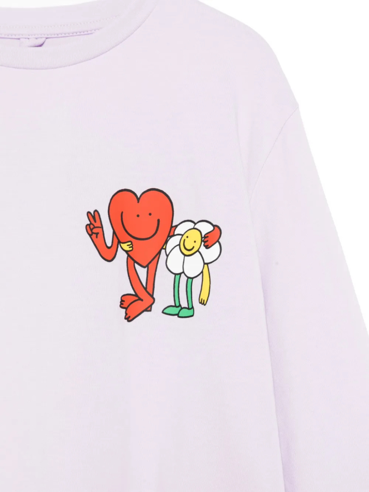 Футболка с длинным рукавом Earth Friends Stella McCartney Kids, фиолетовый — фото 3
