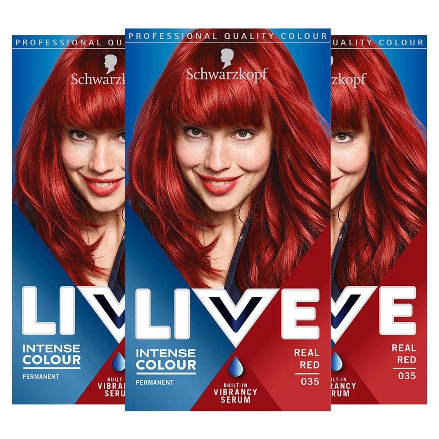 Стойкая краска для волос Schwarzkopf Live Intense Colour 035 Real Red Dies&Das