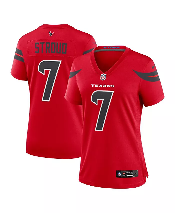 

Женская запасная игровая майка CJ Stroud Houston Texans Nike, красный