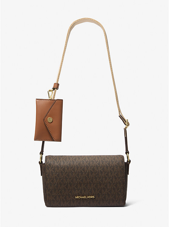 

Маленькая сумка через плечо с фирменным логотипом Vincent и чехлом для карт Michael Kors, коричневый
