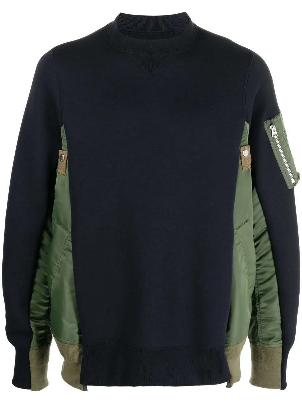 

Толстовка в технике пэчворк SACAI, синий