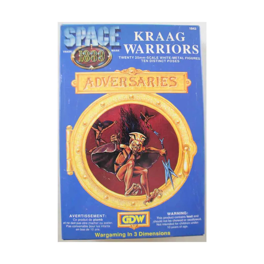 

Бокс-сет миниатюр Adversaries - Kraag Warriors, Space - 1889 (GDW)