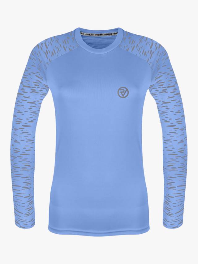 

Светоотражающая футболка с длинным рукавом для бега Proviz, Sky Blue