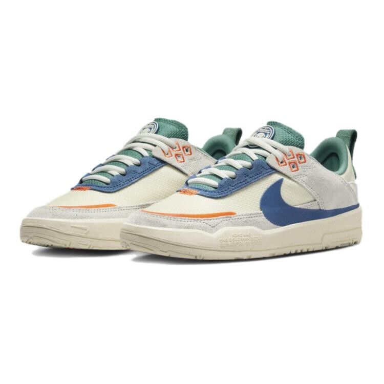 Детские кроссовки для скейтбординга SB DAY ONE GS Low-top Белые/синие Nike, белый/зеленый — фото 3