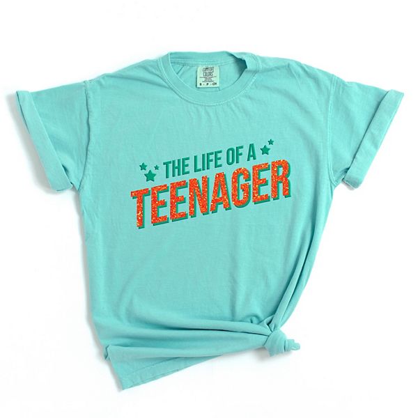 

Футболка The life of a teenager puff/glitter Simply Sage Market, Chalky Mint, Зеленый, Футболка The life of a teenager puff/glitter Simply Sage Market, Chalky Mint