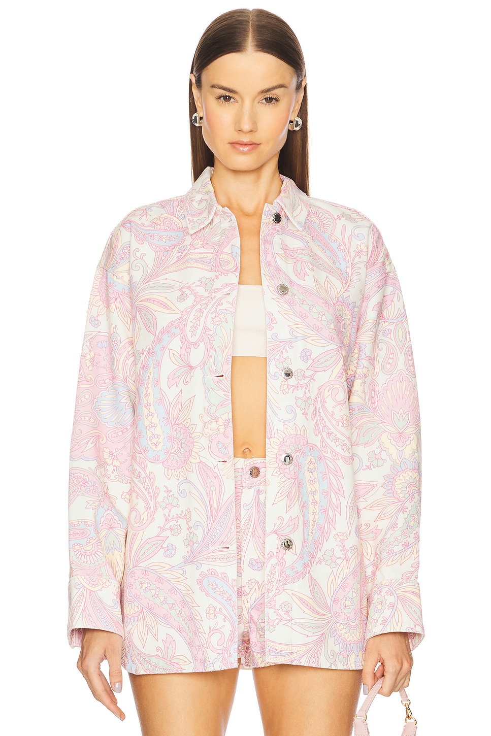 

Джинсовая рубашка Aurelie Retrofete, pastel paisley