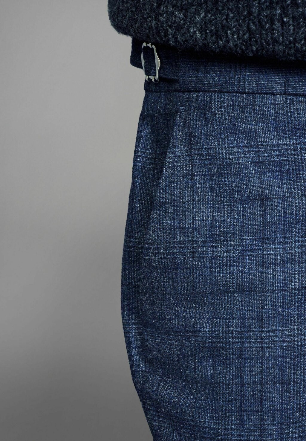 

Брюки REGULAR FIT BRUSHED CHECK Next, синий