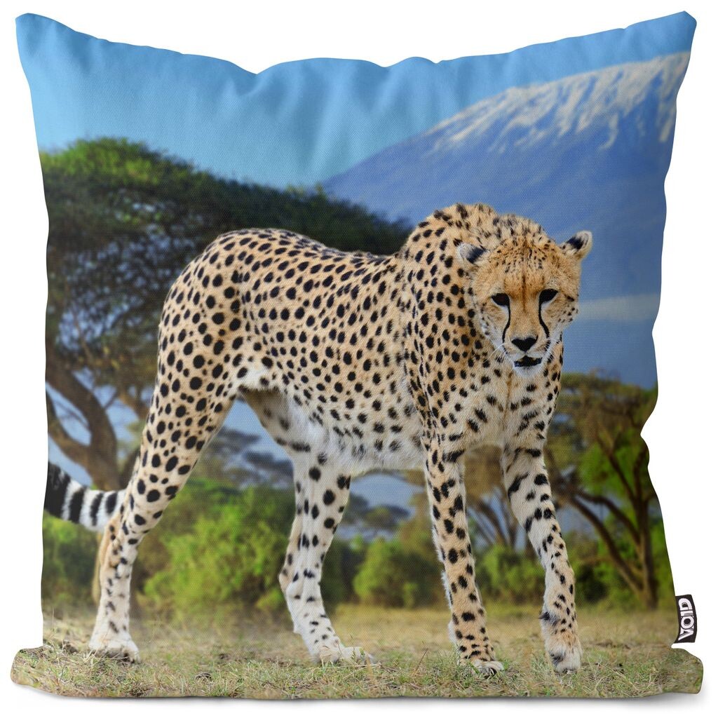 

Чехол на подушку VOID Cheetah Africa, полиэстер, водонепроницаемая подушка для улицы и дома. Размер: 60 x 60 см.