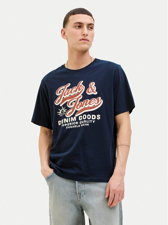

Футболка standard fit Logo 12279535 Jack&Jones, синий