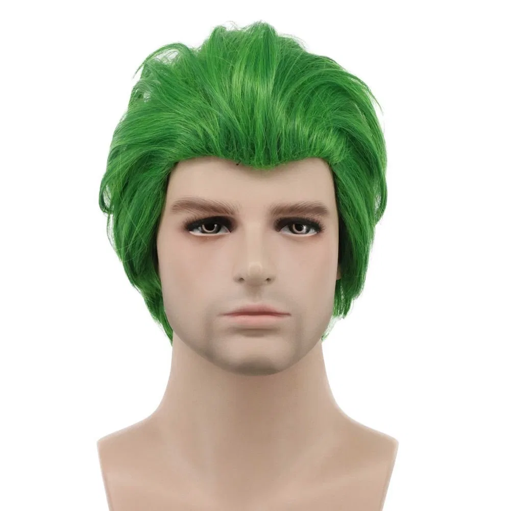 Мужской парик «Короткие прямые зеленые волосы» от karlery Karlery, Green