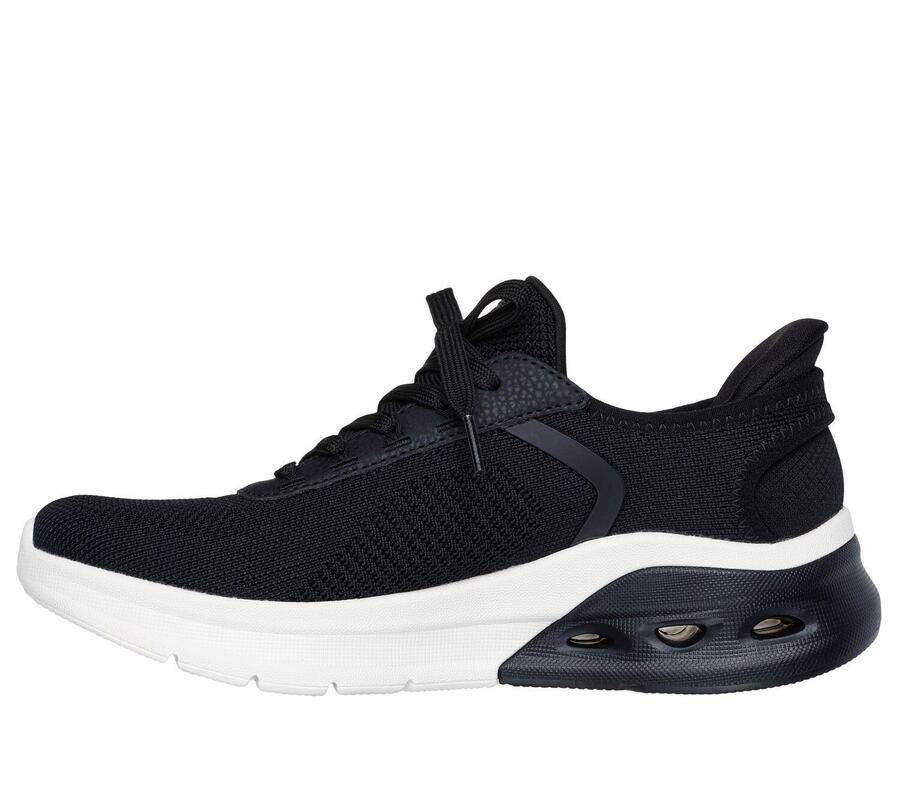 SKECHERS Женские кроссовки BOBS ARC WAVES 2.0 NOW IT, черные, без застежек — фото 4