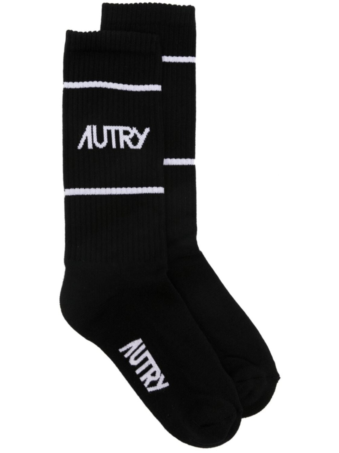 

Autry полосатые носки с логотипом, черный