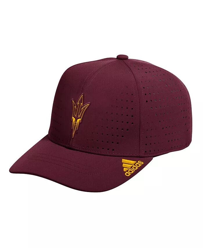 

Мужская темно-бордовая шапка Arizona State Sun Devils Locker Room с перфорацией и регулируемой высотой adidas