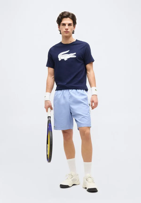 Теннисные короткие спортивные шорты Lacoste Sport, Aphylla/Navy Blue/White — фото 2