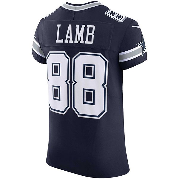 Мужская футболка ceedee lamb navy dallas cowboys vapor fuse elite Nike — фото 4