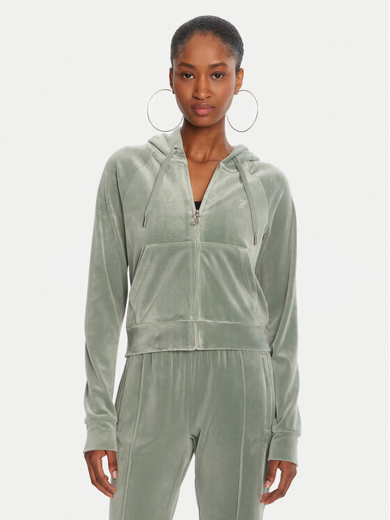 

Свитшот slim fit Madison JCWA122001 Juicy Couture, зелёный
