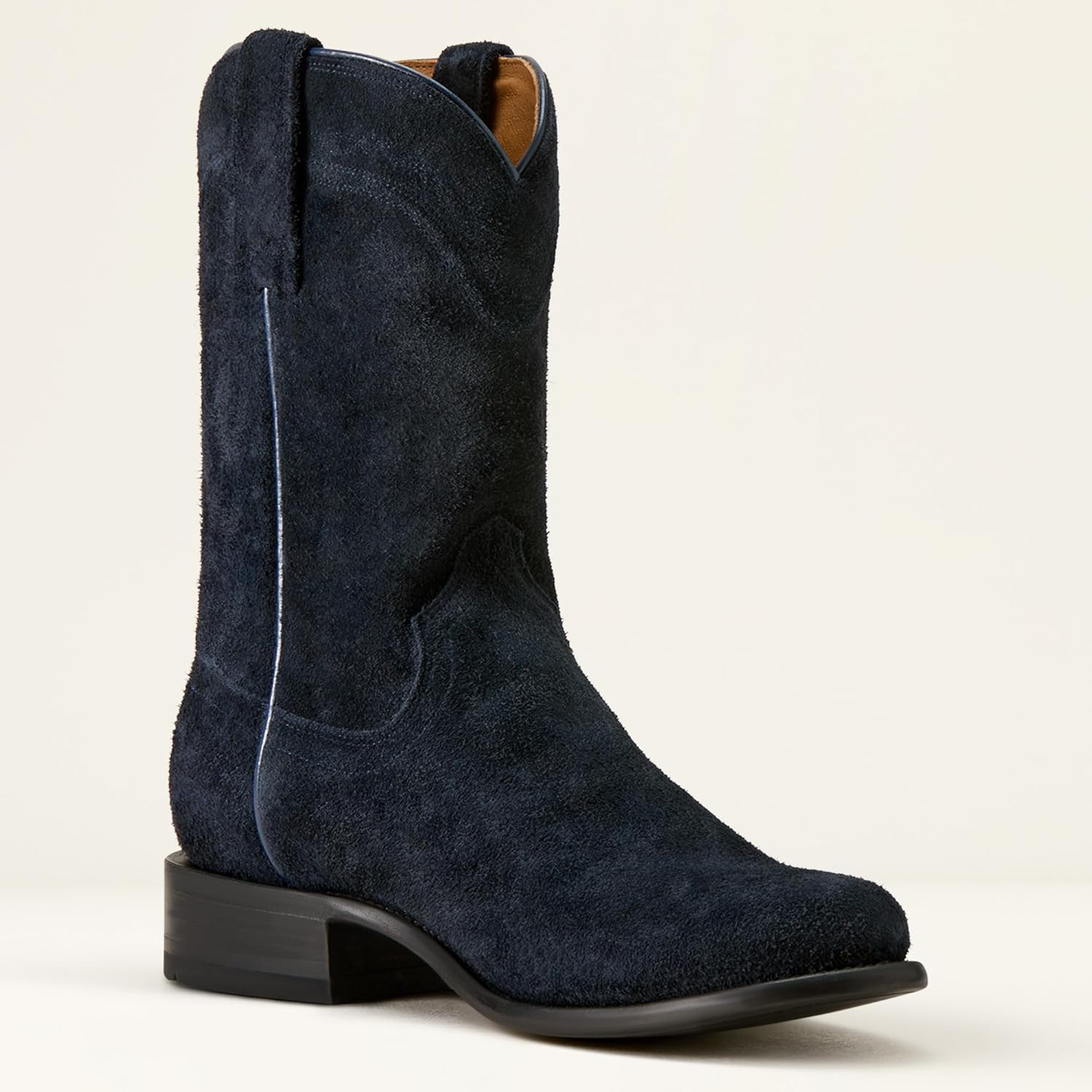 Мужские вестерн-сапоги Ariat Yellowstone Midnight Rancher, Oiled Navy Roughout — фото 3