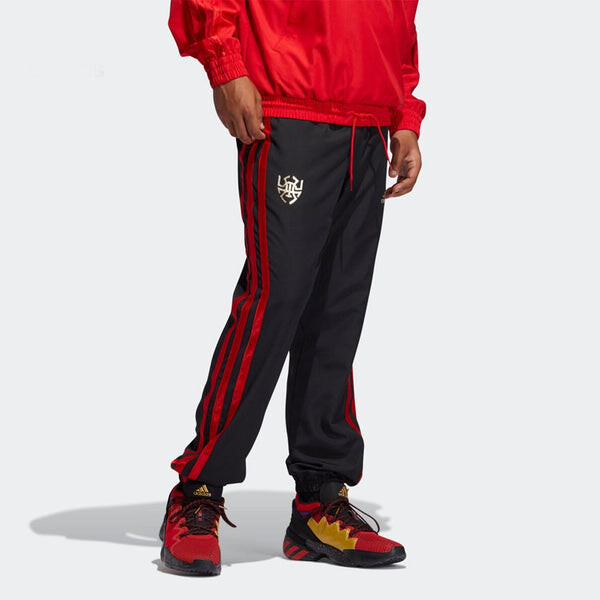 Спортивные штаны adidas Cny Don Pant Printing Loose Basketball Sports Pants Black, черный — фото 3