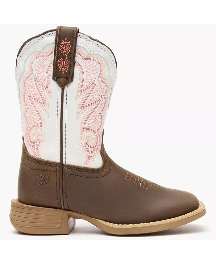 

Детские сапожки Lil' Rebel Pro Trail в коричнево-белом вестерн стиле Durango