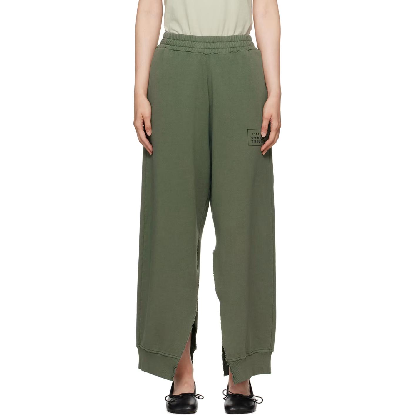 

MM6 Maison Margiela Женские повседневные брюки зеленые