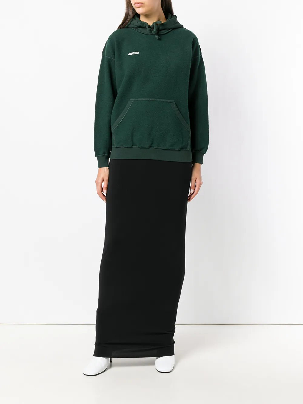 Толстовка с эффектом изнанки VETEMENTS, зеленый — фото 2