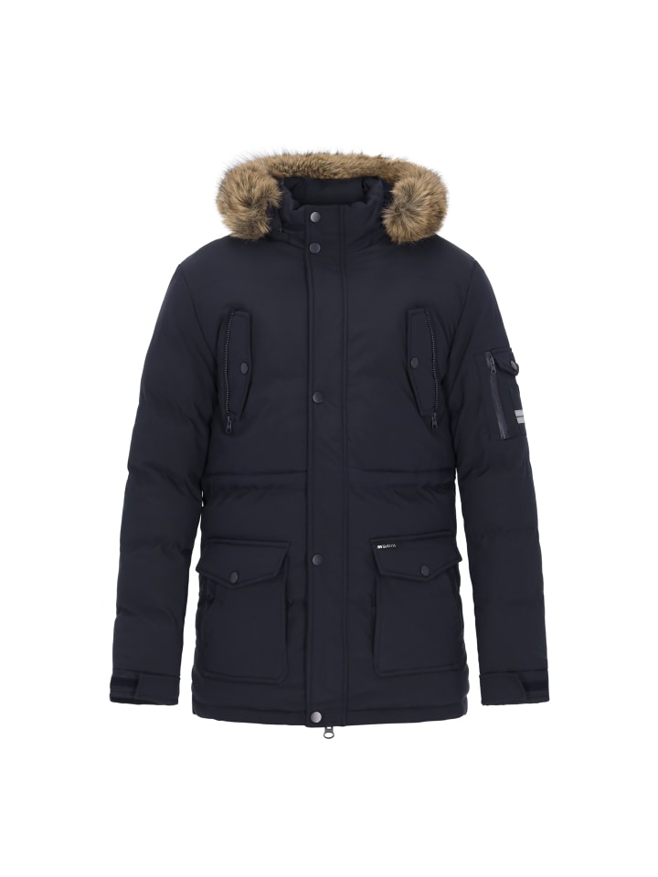 

MO Мужское пальто темно-синего цвета