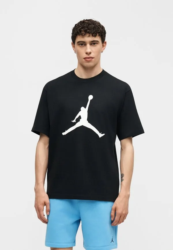 Футболка с принтом jumpman crew Jordan, Black/White — фото 3
