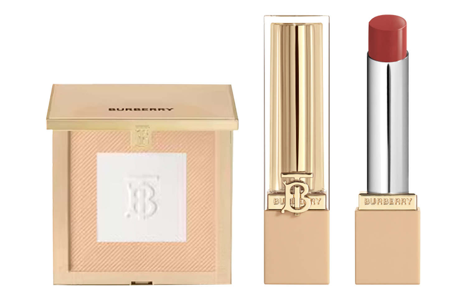 

Набор пудры для лица british lady lipstick trench coat, легко растушевывается, выравнивает тон кожи, 3г+11г Burberry